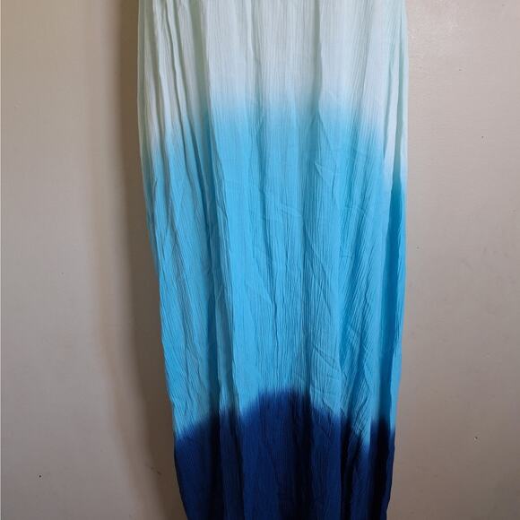 KENLI MIDI COVER-UP DRESS IN INDIGO OMBRE - Picture 10 of 12